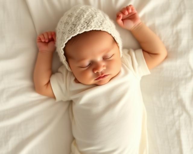 A sleeping baby
